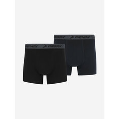 Трусы Demix Men boxers NOS 2pack, комплект из 2 шт., размер 52, черный/синий