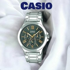 Наручные часы CASIO, серый, золотой, серебряный, черный