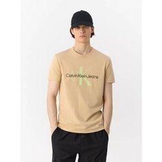 Футболка Calvin Klein Jeans, размер 2XL, бежевый