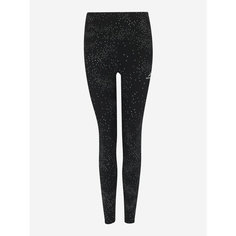 Легинсы Demix W D Running Urban Refl AOP Leggings, размер 46, черный