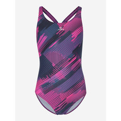 Пляжный комплект Joss Girls Training All-Over Printed Swimsuit, размер 128, фиолетовый