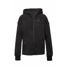 Толстовка NIKE Tech Fleece Windrunner, размер XS, , черный