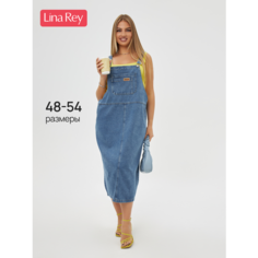 Платье LINA REY, размер 58, голубой 6