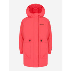 Куртка OUTVENTURE Travel Girls Padded Jacket, размер 152/158, красный