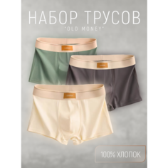 Трусы Old Money, комплект из 3 шт., размер M, белый Нет бренда