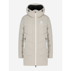 Пуховик Volkl Energy Womens Long Synthetic Down Jacket, размер 42/44, бежевый