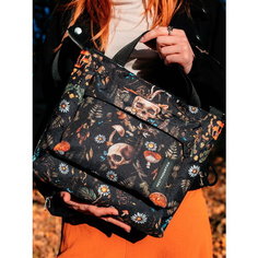 Сумка тоут НЕСТАНДАРТИКА, тени леса