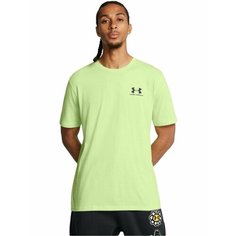 Футболка Under Armour Sportstyle Left Chest Logo SS, размер MD, зелёный