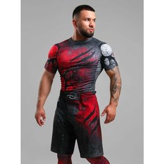 Рашгард Barracuda, размер XXL, красный, серый