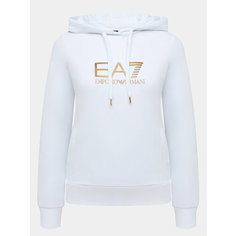 Худи EA7 EMPORIO ARMANI, размер XS, , белый
