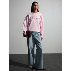 Свитшот Zarina, размер L (RU 48), , светло-розовый