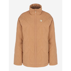 Куртка Fila Womens Heritage faux down short jacket, размер 50/52, бежевый