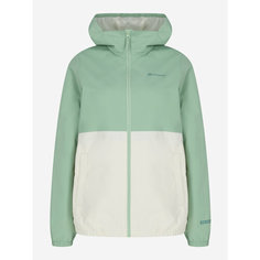 Куртка OUTVENTURE Ruskeala Womens Windbreaker, размер 42, белый-зеленый