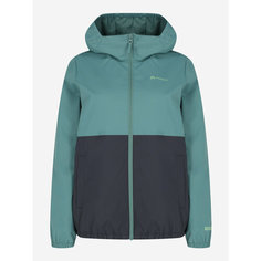 Куртка OUTVENTURE Ruskeala Womens Windbreaker, размер 42, зеленый/серый