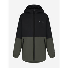Куртка OUTVENTURE Travel Boys Padded Jacket, размер 134/140, черный/зеленый