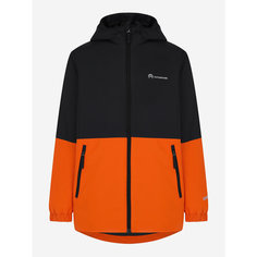 Куртка OUTVENTURE Travel Boys Padded Jacket, размер 158/164, черный/оранжевый