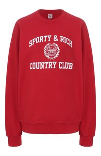 Хлопковый свитшот Sporty and Rich