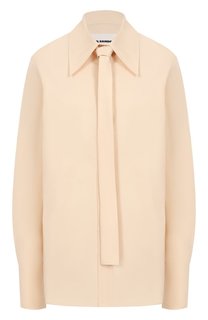 Хлопковая блузка Jil Sander