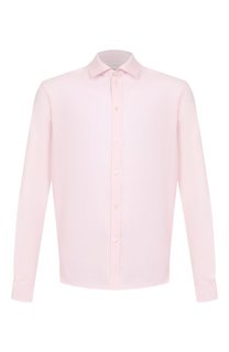 Рубашка изо льна и хлопка Zimmerli