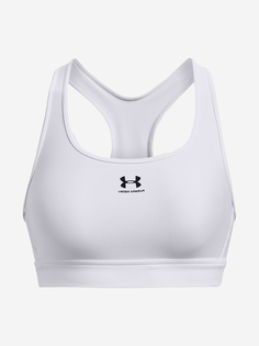 Спортивный топ бра Under Armour Heatgear Mid Padless, Белый