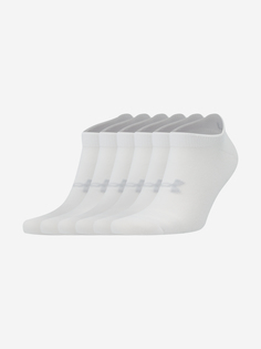 Носки Under Armour Essential No Show, 6 пар, Белый