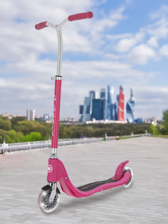 Самокат детский Globber Flow 125 Lights, Розовый