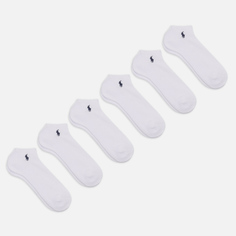 Комплект носков Polo Ralph Lauren Cushioned Low Cut 6-Pack, цвет белый, размер 40-46 EU