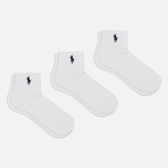 Комплект носков Polo Ralph Lauren Ankle Poly Blend 6-Pack, цвет белый, размер 35-40 EU