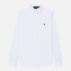 Мужская рубашка Polo Ralph Lauren Featherweight Mesh Oxford, цвет белый, размер S