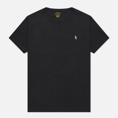 Мужская футболка Polo Ralph Lauren Classic Crew Neck 26/1 Jersey, цвет чёрный, размер S