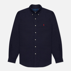 Мужская рубашка Polo Ralph Lauren Garment Dyed Oxford, цвет синий, размер S