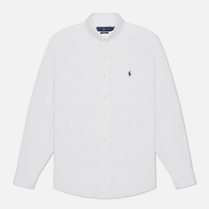 Мужская рубашка Polo Ralph Lauren Custom Fit Washed Pinpoint Oxford, цвет белый, размер S