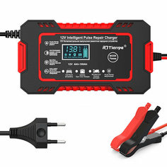 Зарядное устройство для автомобильных аккумуляторов, LCD-экран, 12В 6А Нет бренда