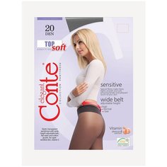 Колготки Conte elegant TOP SOFT 20, р. 4, grafit, 20 den, размер 4, grafit