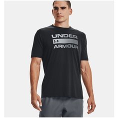 Футболка Under Armour Team, размер XXL, Black / Rhino Gray-001