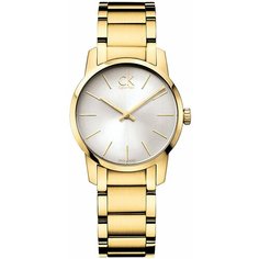 Наручные часы CALVIN KLEIN City, золотистый/белый