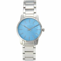 Наручные часы CALVIN KLEIN City, серебристый/голубой