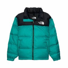 Пуховик The North Face, размер XL, зелёный
