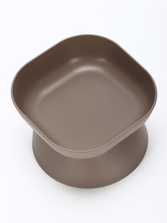 Миска для животных куб 0,2л,soft-touch, французcкий серый No Brand