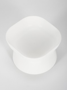 Миска для животных куб 0,2л,soft-touch, белый No Brand
