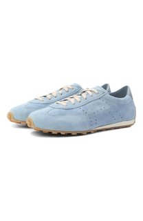 Замшевые кроссовки Santoni