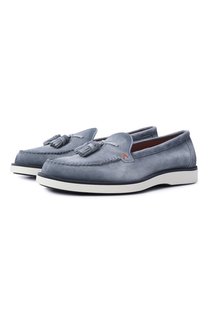 Замшевые лоферы Detroit Santoni