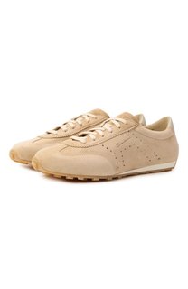 Замшевые кроссовки Santoni