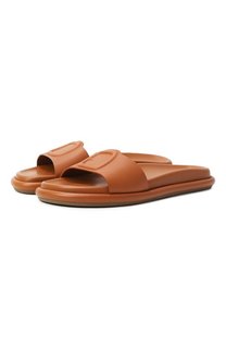 Кожаные шлепанцы Santoni
