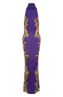 Платье из вискозы Versace Jeans Couture