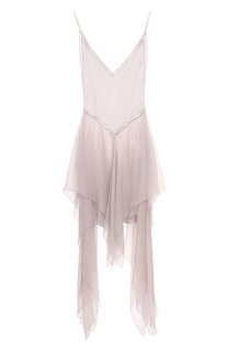 Платье из вискозы и шелка Ann Demeulemeester
