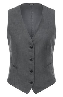 Жилет изо льна и шерсти Kiton