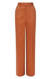 Брюки изо льна и шерсти Kiton