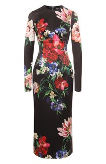 Атласное платье Dolce & Gabbana