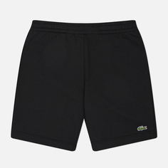 Мужские шорты Lacoste Regular Fit Fleece Logo, цвет чёрный, размер S